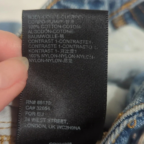 Urban Outfitters BDG Byron Spliced Denim Joggers, Color Blue/Black Size 24 - Picture 15 of 15